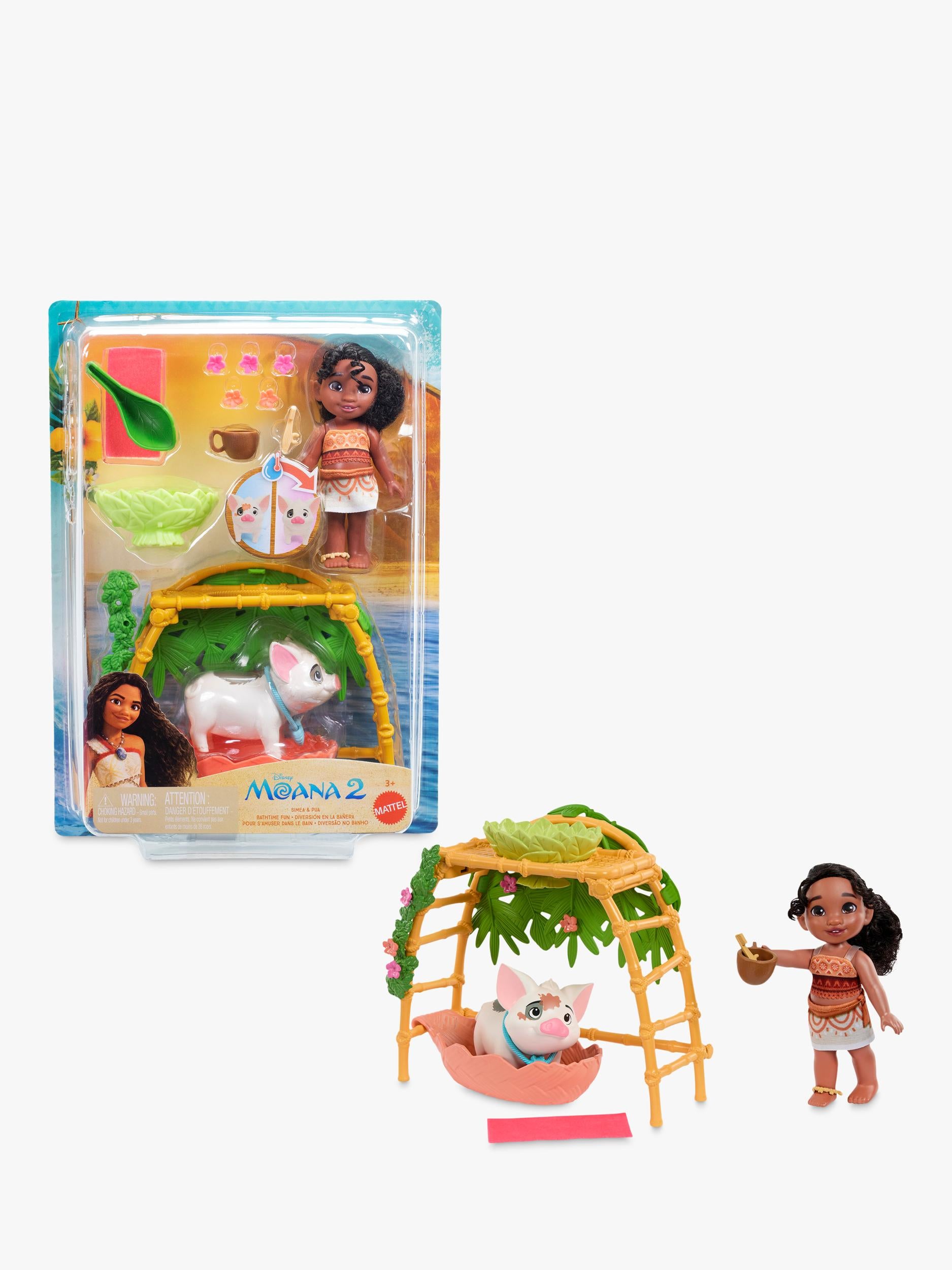 Disney Moana 2 Simea and Pua Bathtime Fun Playset - British product