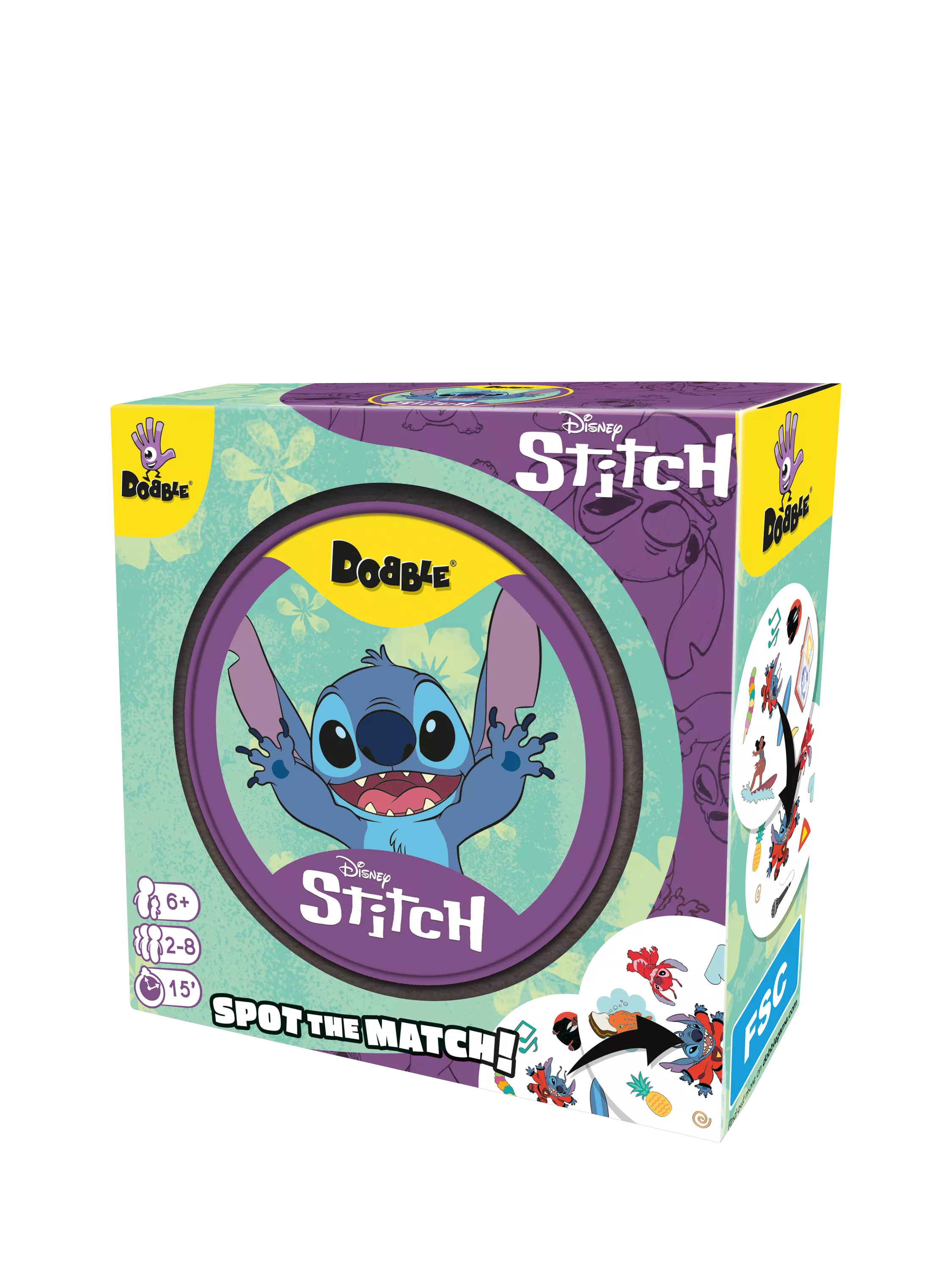 Esdevium Dobble Disney Lilo & Stitch spot the match game - British product