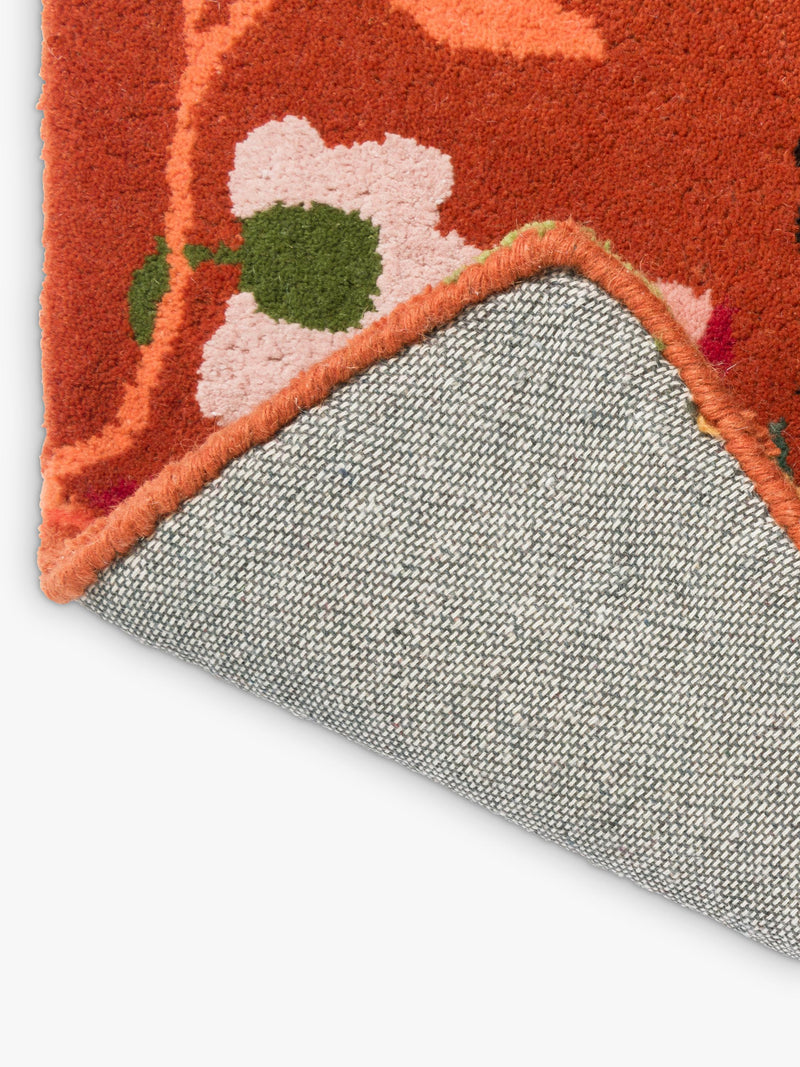 Tapis Harlequin Wonderland Floral en laine riche multicolore, version UK