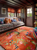 Tapis Harlequin Wonderland Floral en laine riche multicolore, version UK