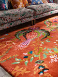 Tapis Harlequin Wonderland Floral en laine riche multicolore, version UK
