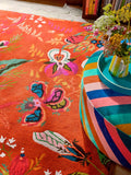 Tapis Harlequin Wonderland Floral en laine riche multicolore, version UK