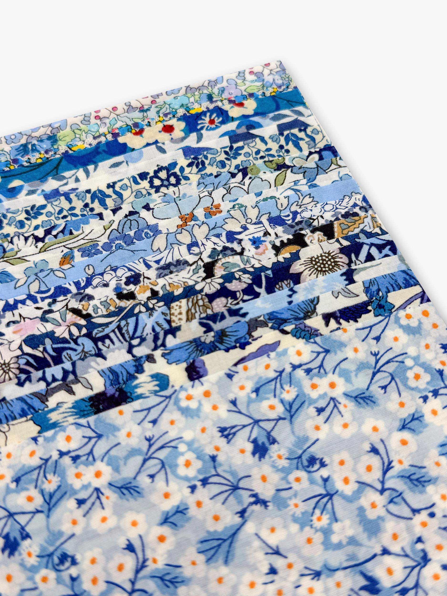 Alice Caroline Liberty charm squares blue 20-pack - British product