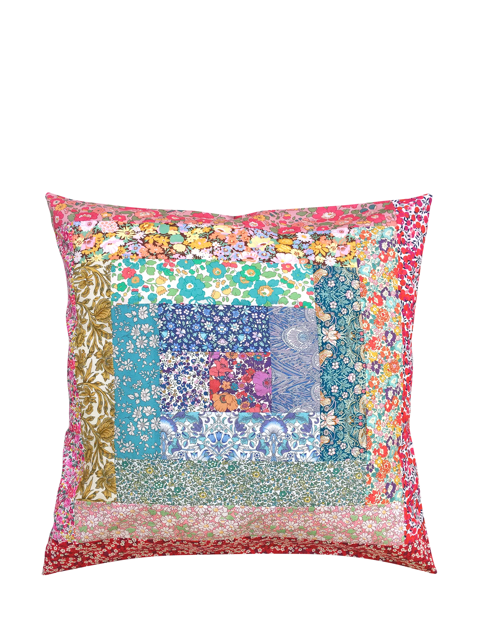 Alice Caroline Log Cabin Liberty Tana Lawn cushion cover sewing kit (British brand)