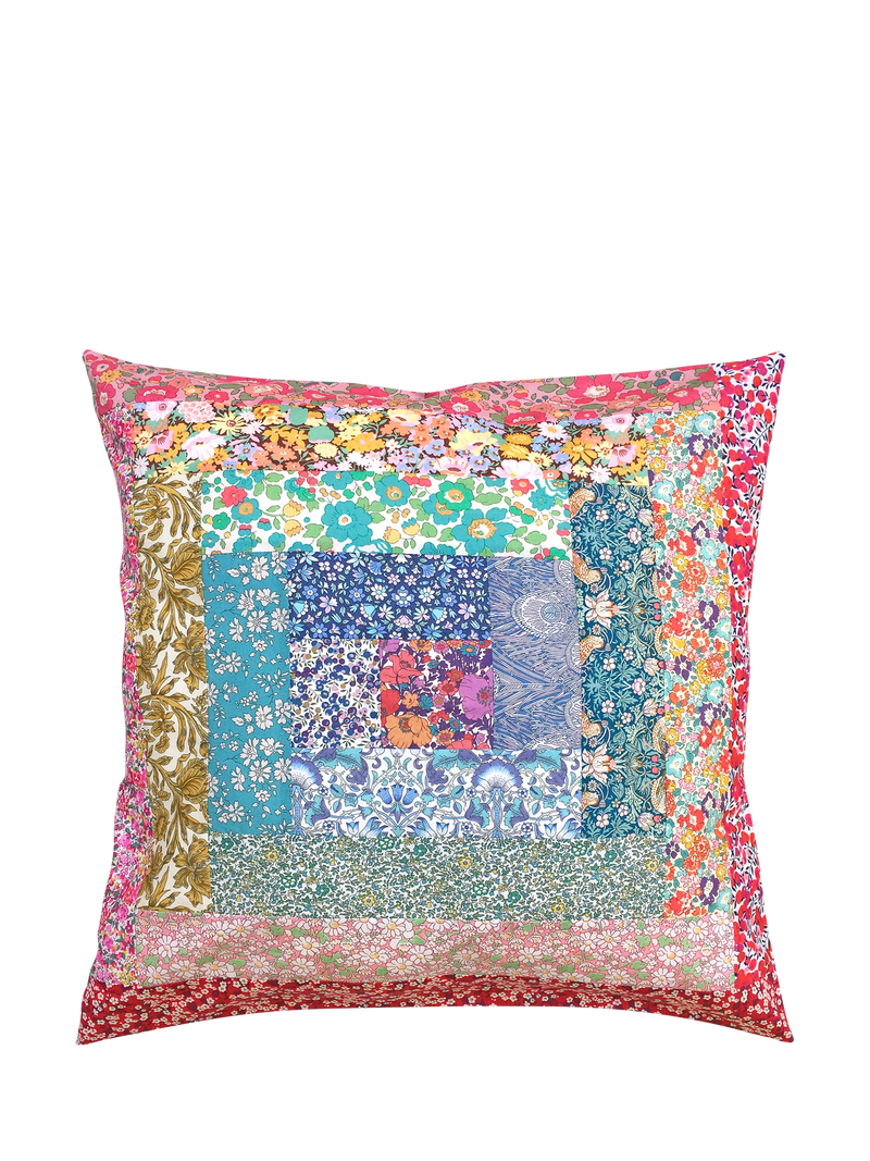 Alice Caroline Log Cabin Liberty Tana Lawn cushion cover sewing kit (British brand)