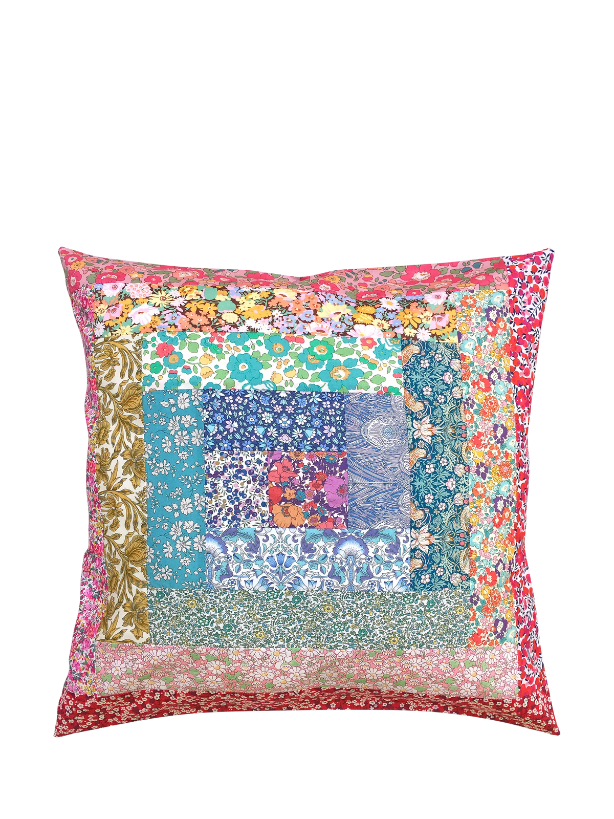 Alice Caroline Log Cabin Liberty Tana Lawn cushion cover sewing kit (British brand)