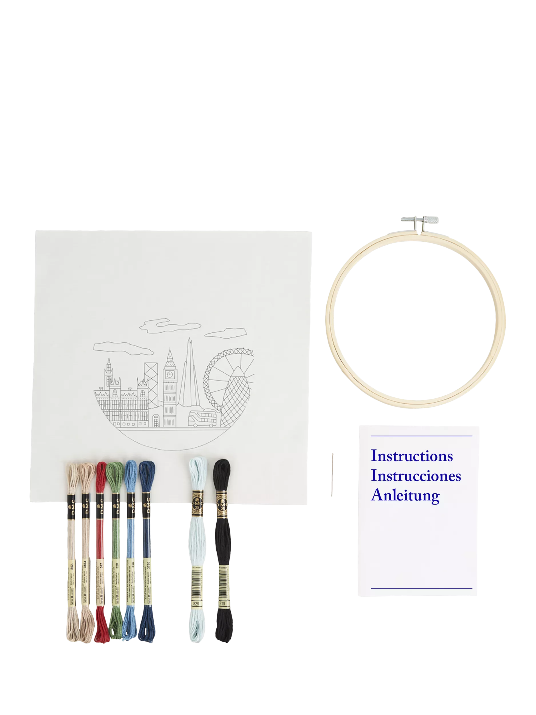 DMC London Skyline embroidery kit - British product