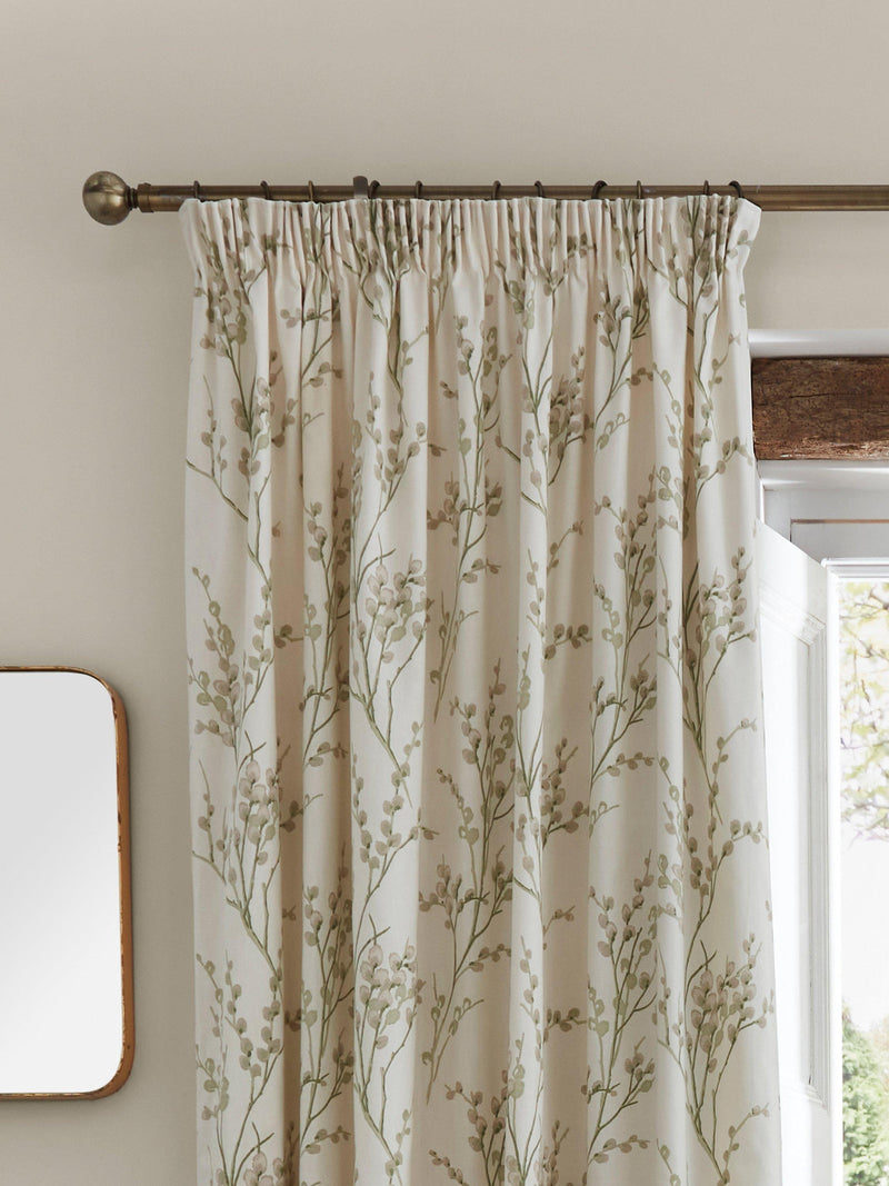 Laura Ashley lined curtains Pussy Willow 137cm drop, UK version