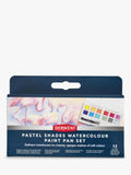 Derwent pastel shades watercolour paint set of 12 - British product