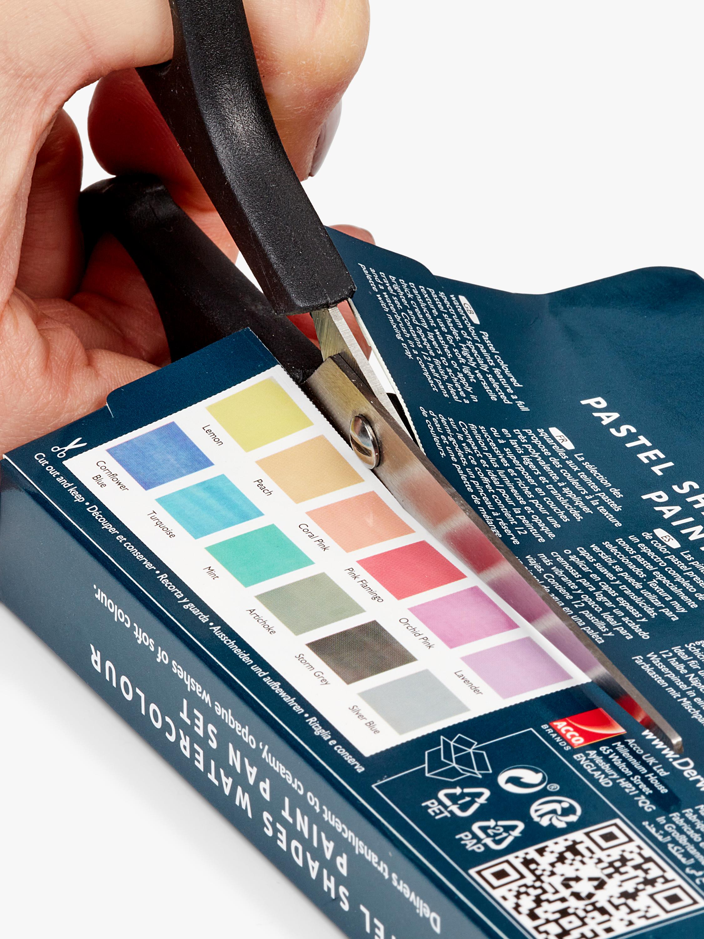 Derwent pastel shades watercolour paint set of 12 - British product