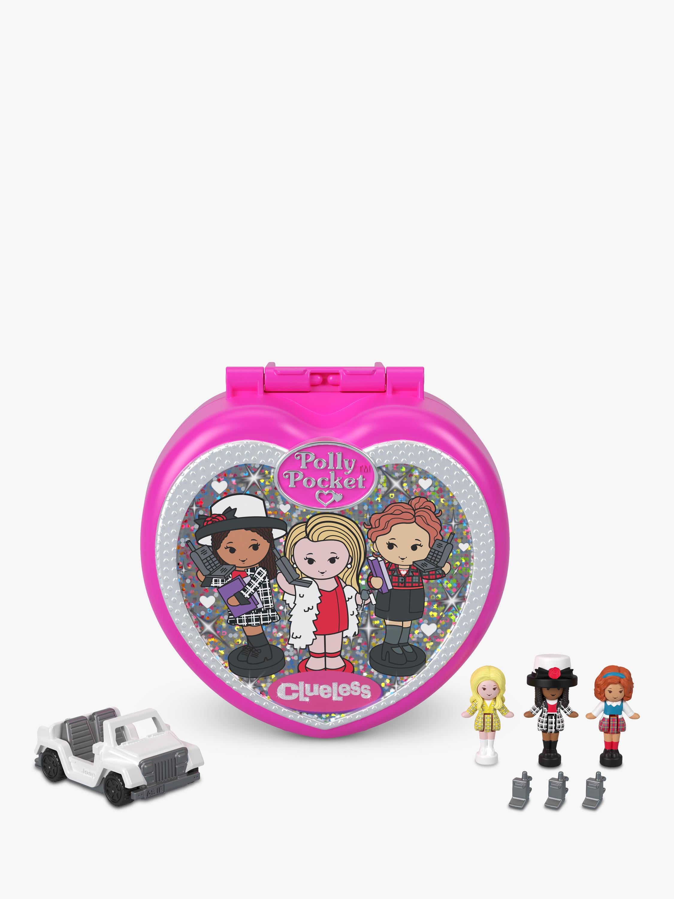 Polly Pocket Clueless Compact micro dolls set - British product