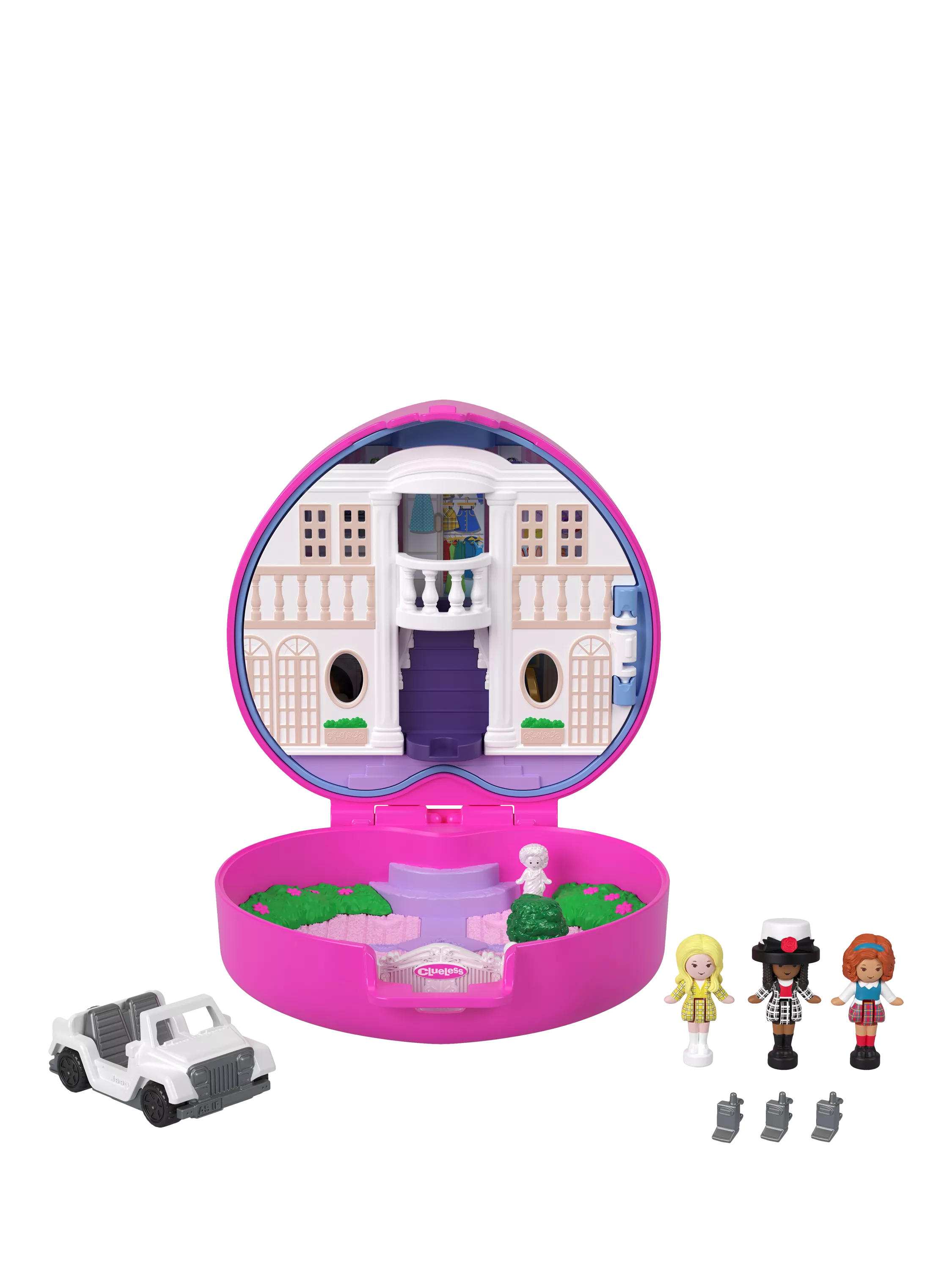 Polly Pocket Clueless Compact micro dolls set - British product
