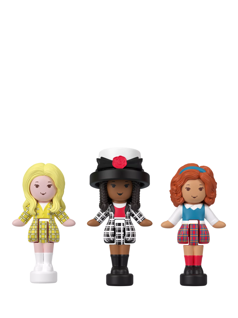 Polly Pocket Clueless Compact micro dolls set - British product