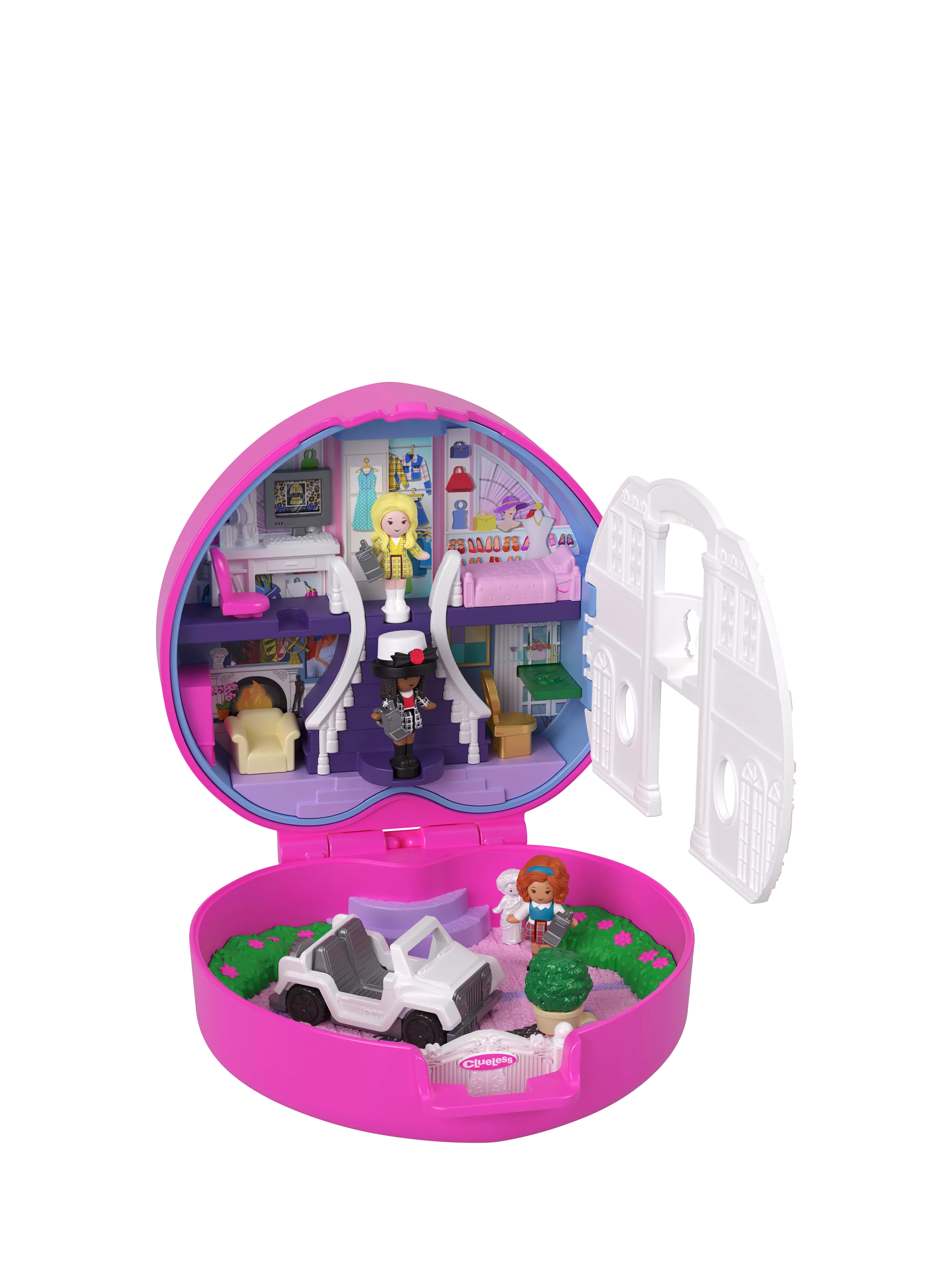 Polly Pocket Clueless Compact micro dolls set - British product