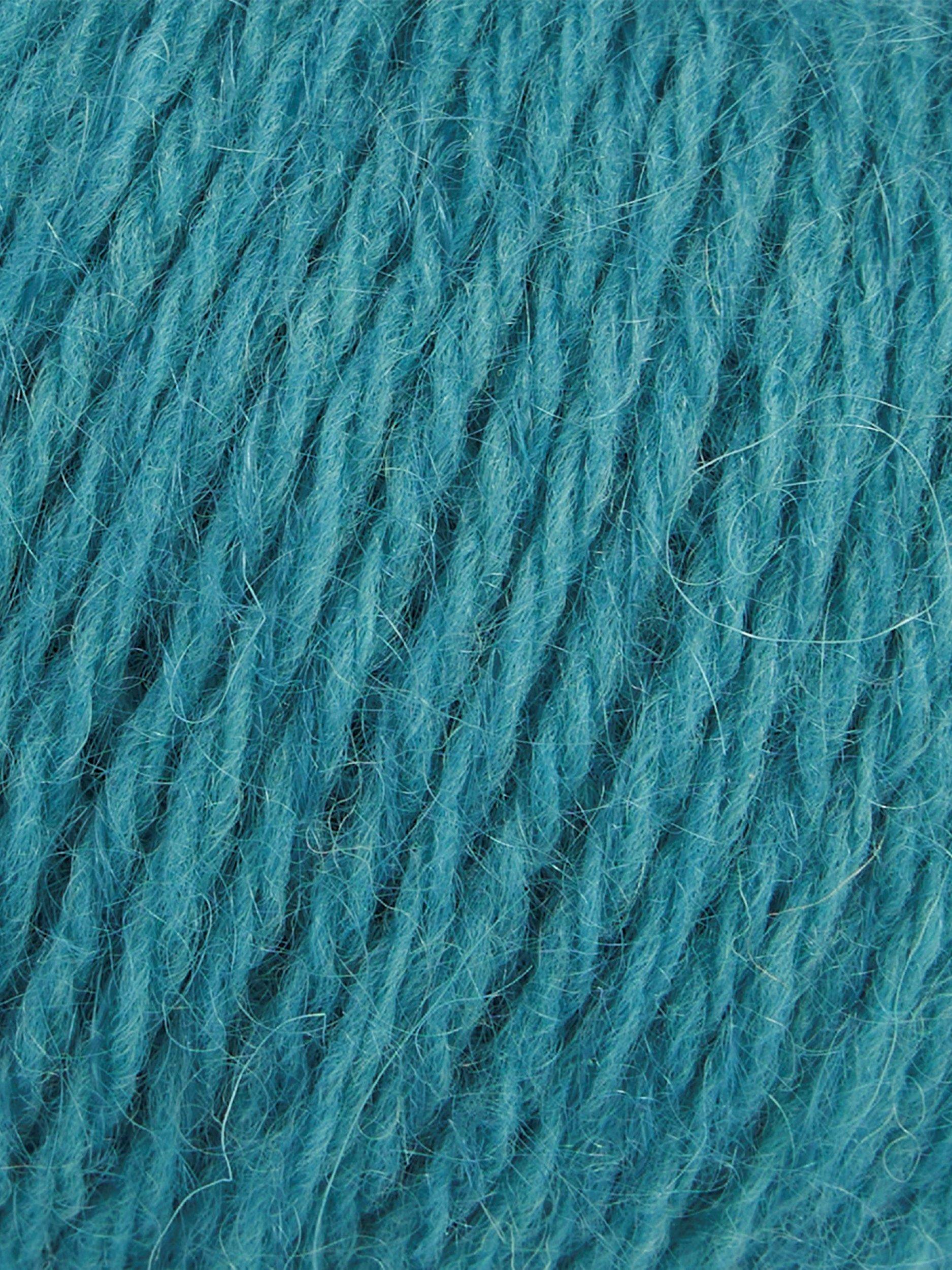 Rowan Aran-weight wool yarn in Sapphire colour, 50g, imported from the UK