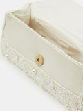 Accessorize cream pearl beaded handheld bag, imported from the UK