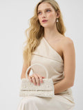 Accessorize cream pearl beaded handheld bag, imported from the UK