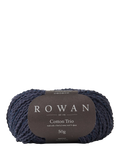 Rowan Cotton Trio Knitting Yarn, 50g, Charcoal