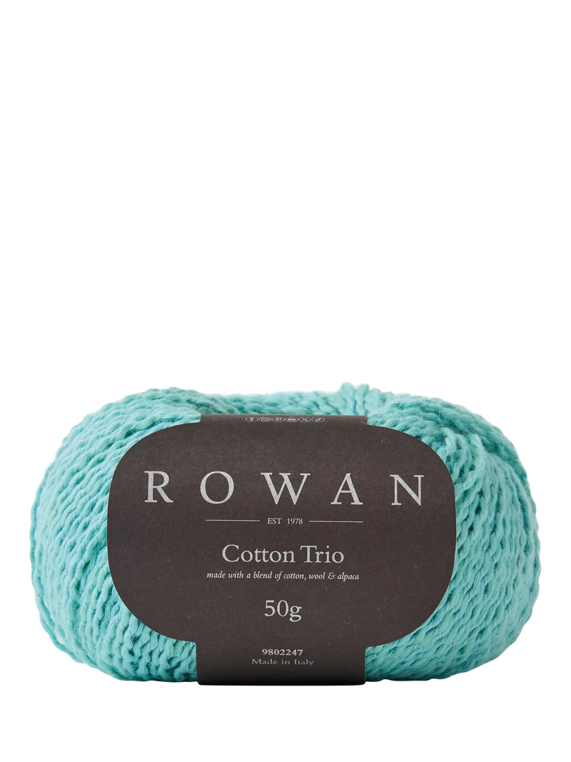 Rowan Cotton Trio Knitting Yarn, 50g, Fresh