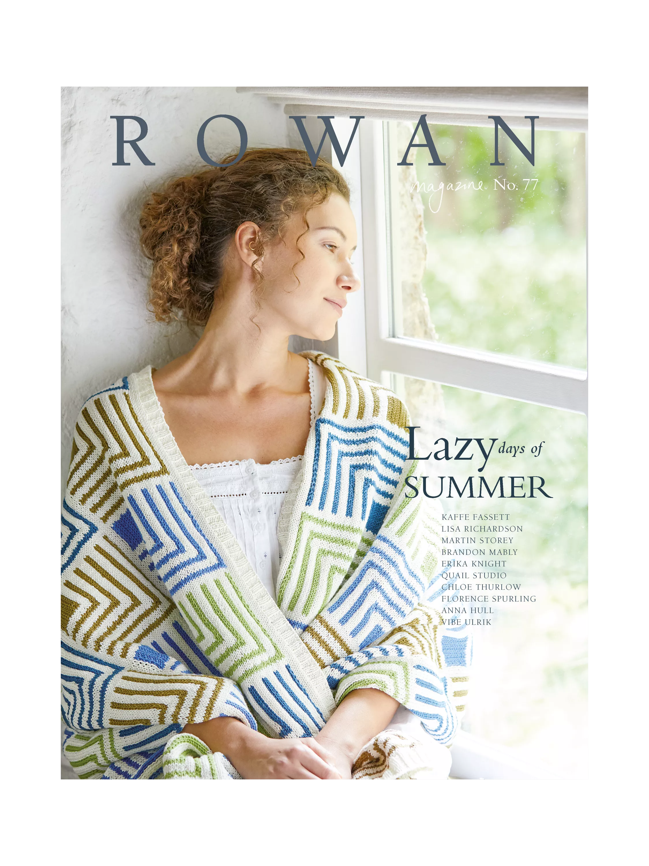 Rowan Magazine 77 Lazy Days of Summer knitting pattern book, UK version