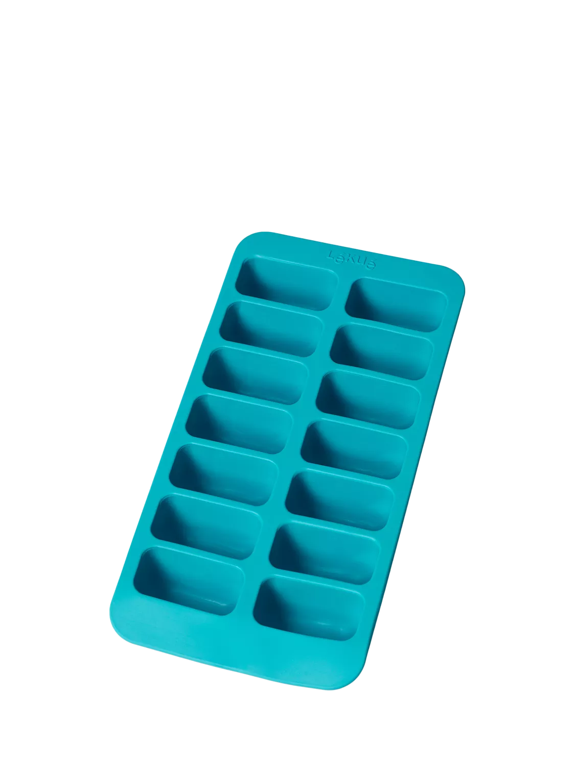 Lékué rectangular ice cube tray with lid turquoise (British brand)