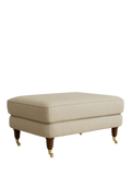 Laura Ashley Lynden footstool teak leg Wooton Natural, UK version