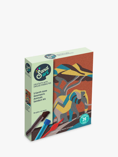 John Lewis Sandart Geo Animals Craft Kit- Buy online at McGrocer