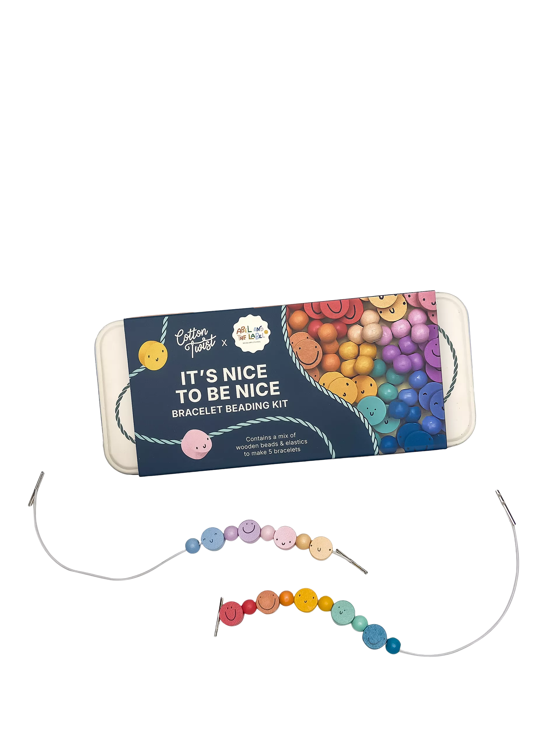 Cotton Twist bracelet beading kit - British product