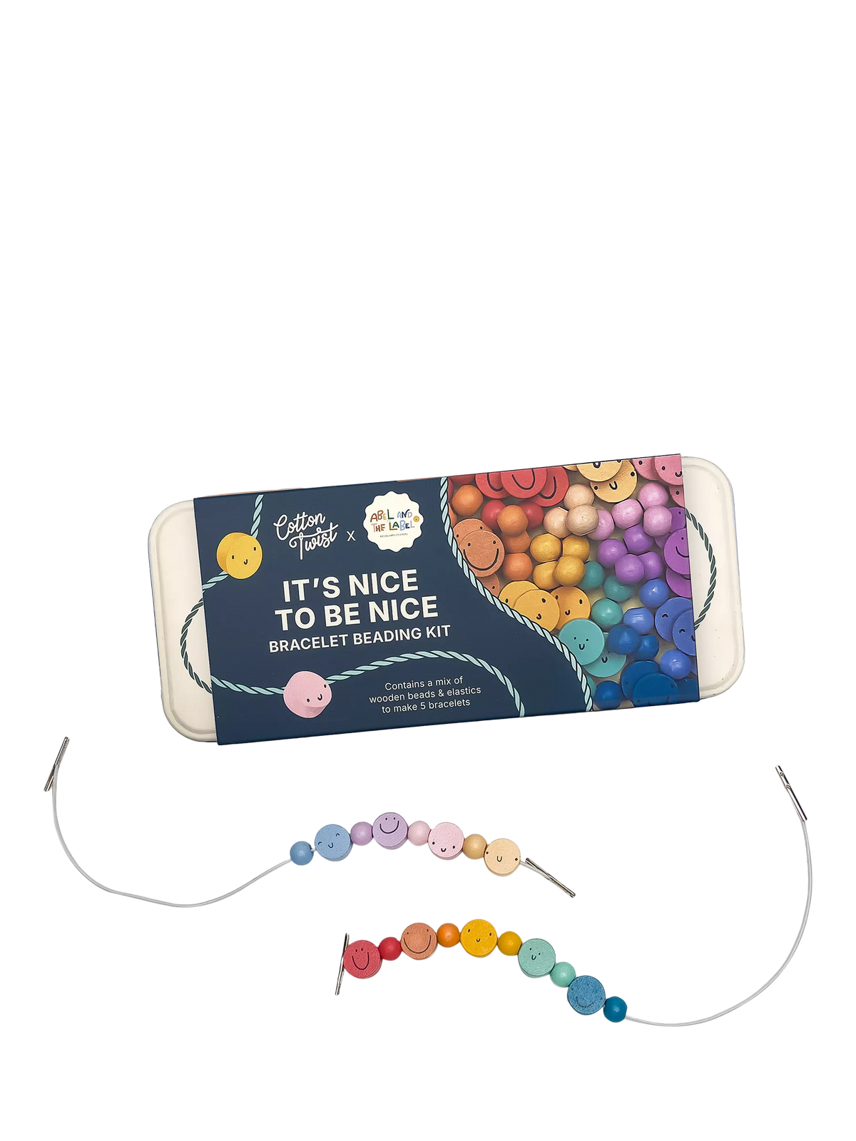 Cotton Twist bracelet beading kit - British product