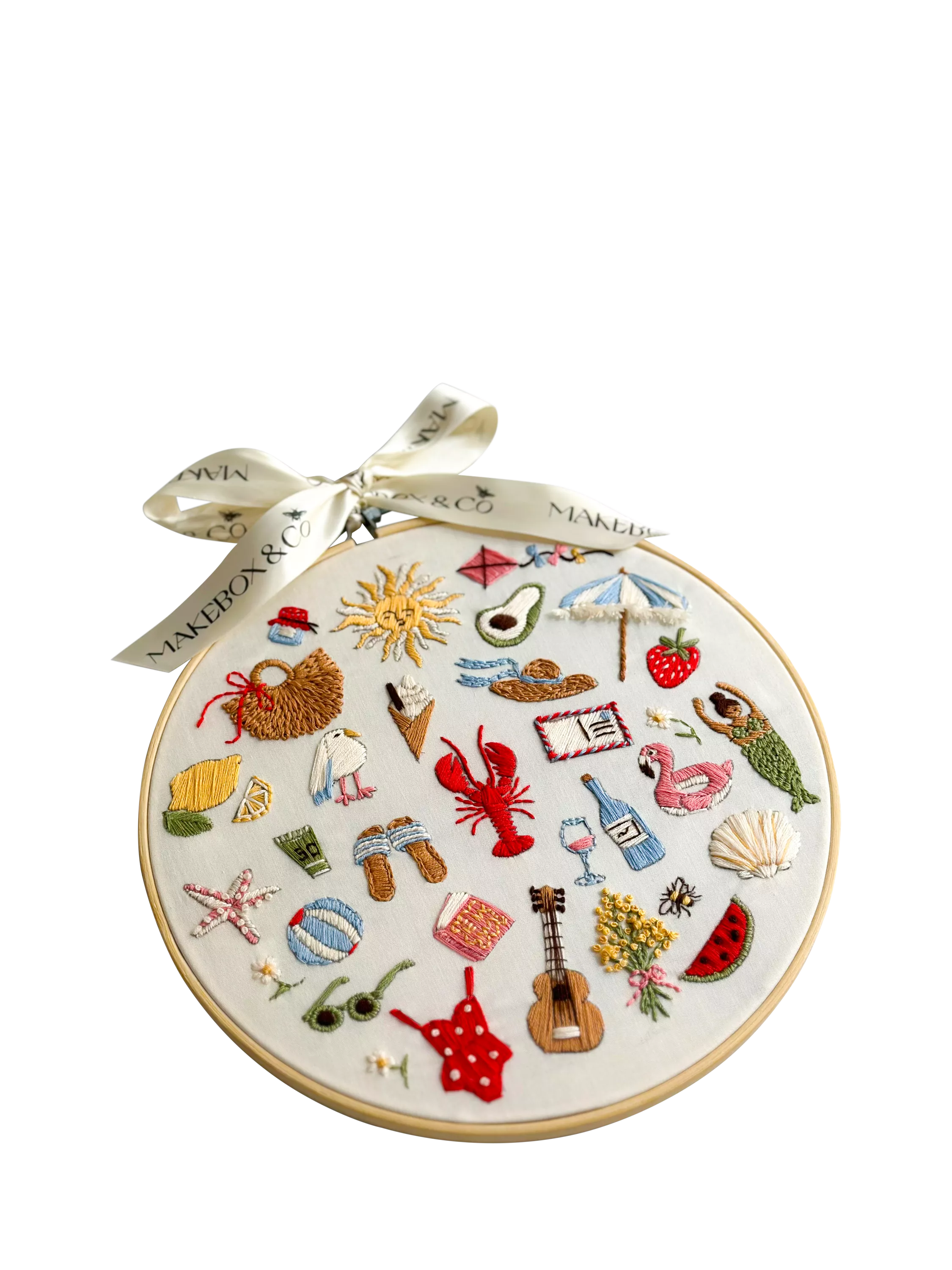 MakeBox & Co 30 Days of Summer embroidery kit 23cm (British brand)