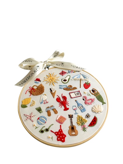 John Lewis MakeBox & Co 30 Days of Summer Embroidery Kit- Buy online at McGrocer