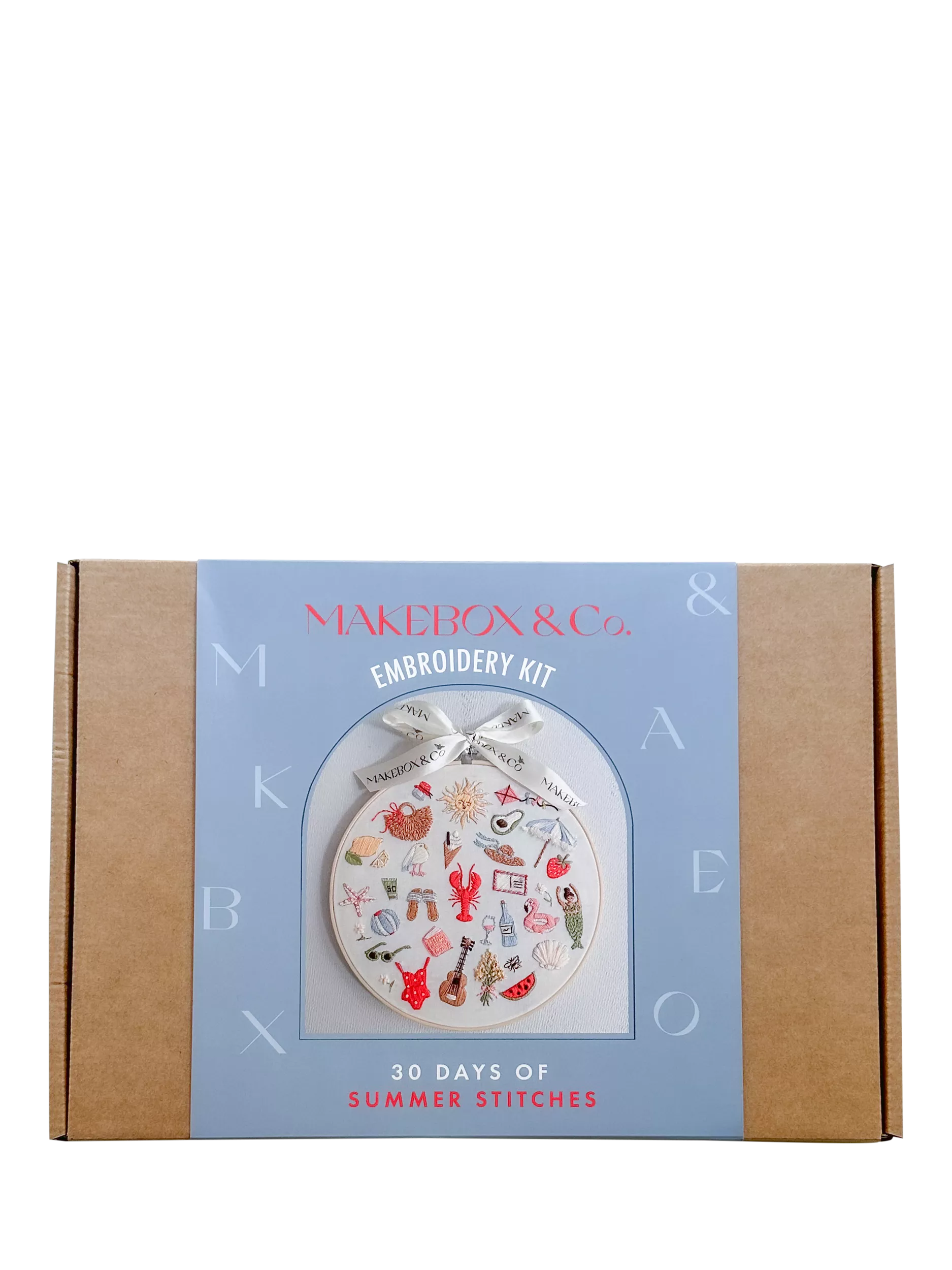 MakeBox & Co 30 Days of Summer embroidery kit 23cm (British brand)