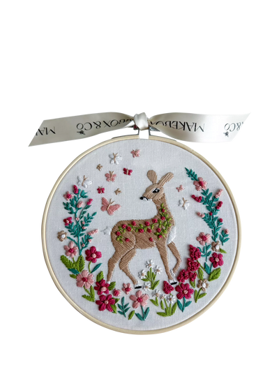 John Lewis MakeBox & Co Frolicking Fawn Embroidery Kit- Buy online at McGrocer