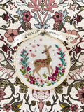 MakeBox Frolicking Fawn embroidery kit, UK version