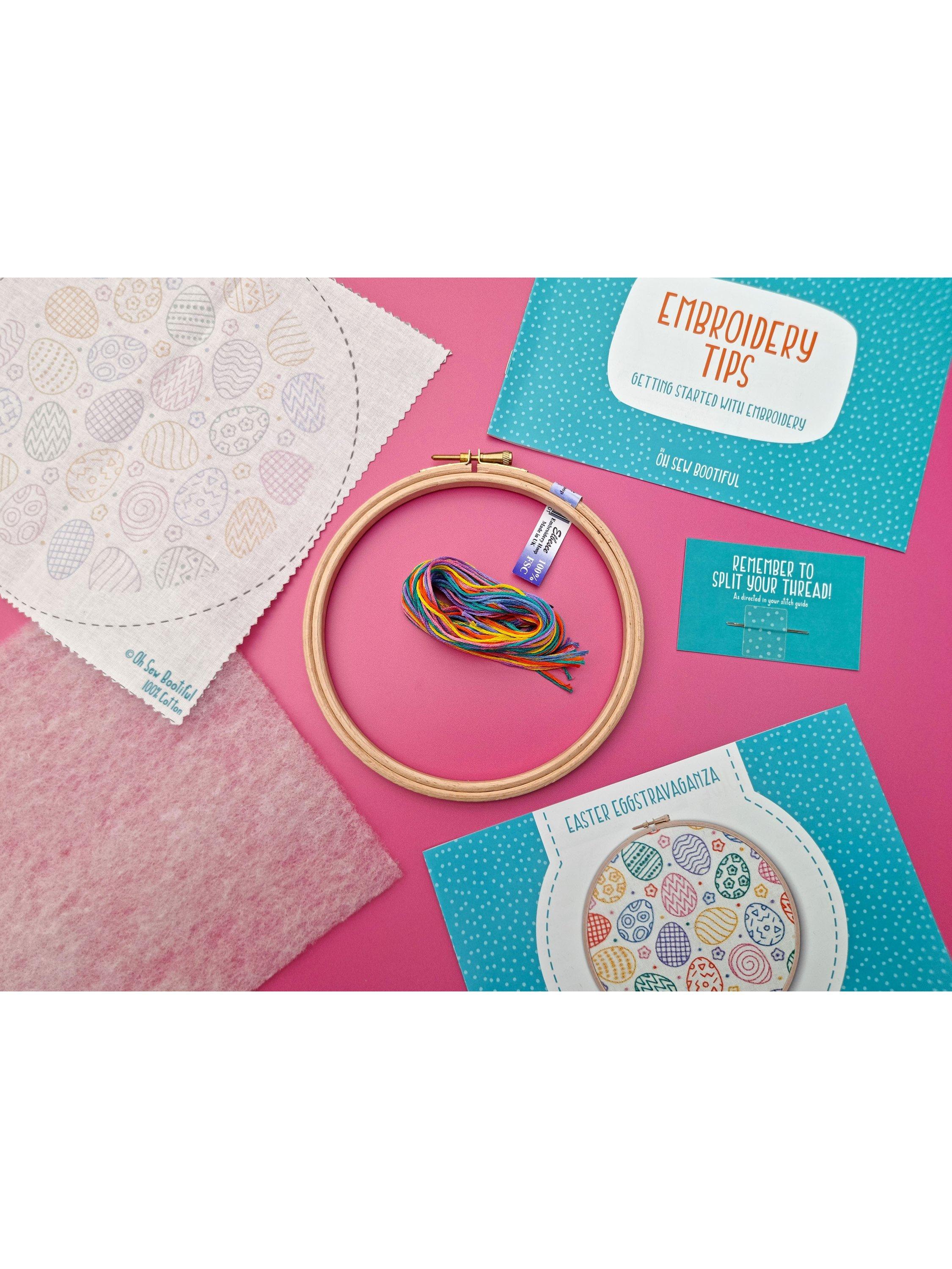 Oh Sew Bootiful Easter Eggstravaganza embroidery kit (British brand)