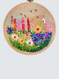 Rowandean Cosmos And Snapdragons Embroidery Kit