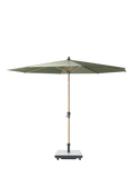 Pacific Riva Teak Wood Frame Round Parasol & Base with Cover, 3m, Olive