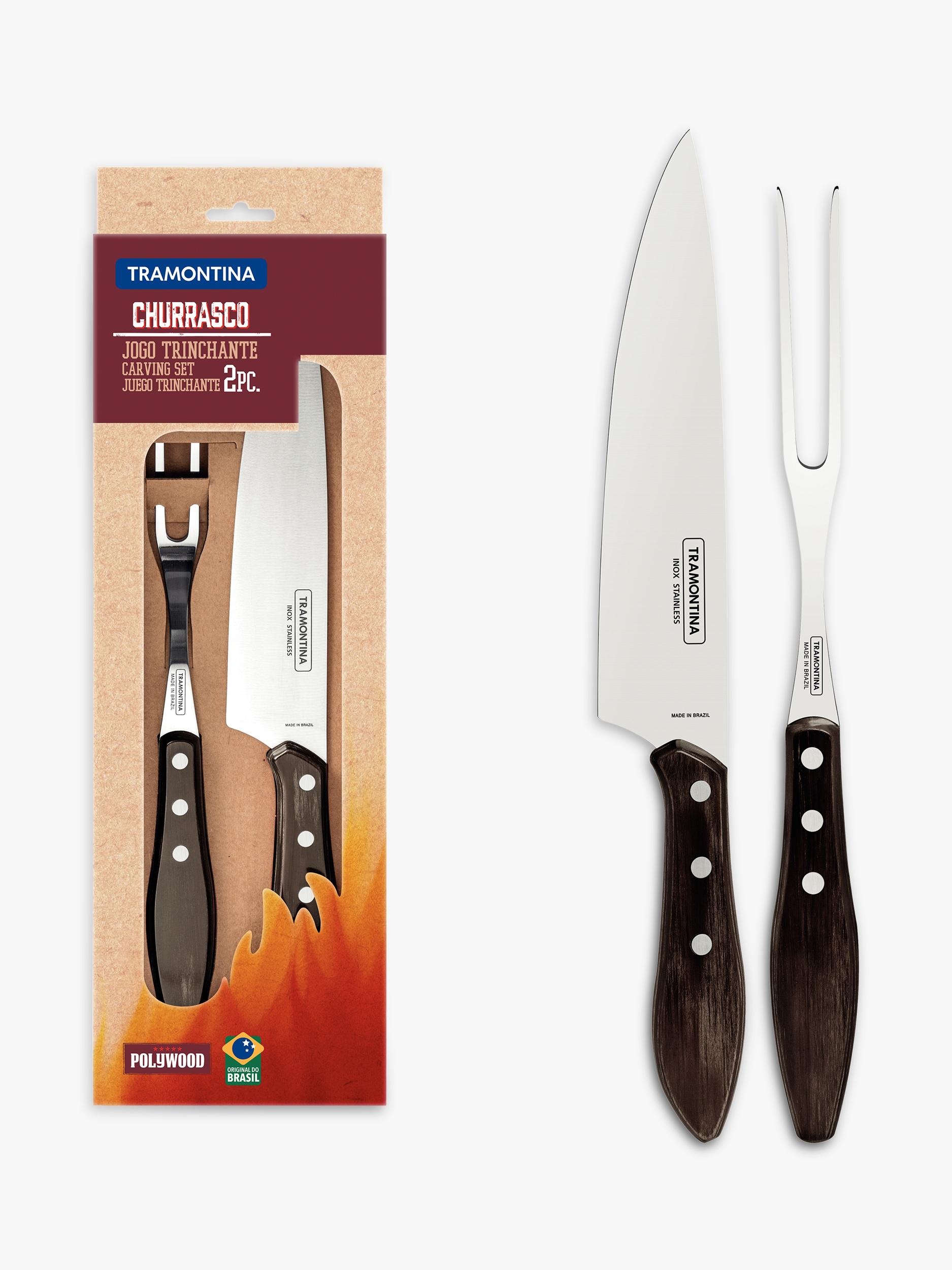 Tramontina Churrasco 2-piece carving set, imported from the UK