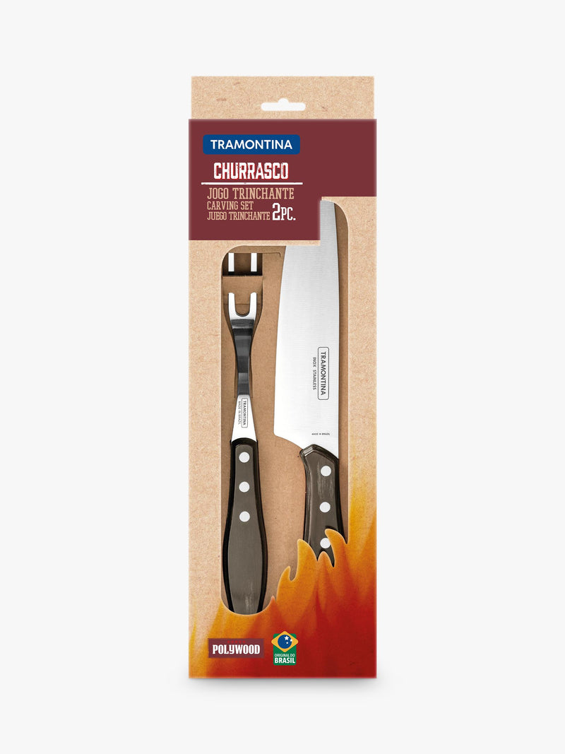 Tramontina Churrasco 2-piece carving set, imported from the UK