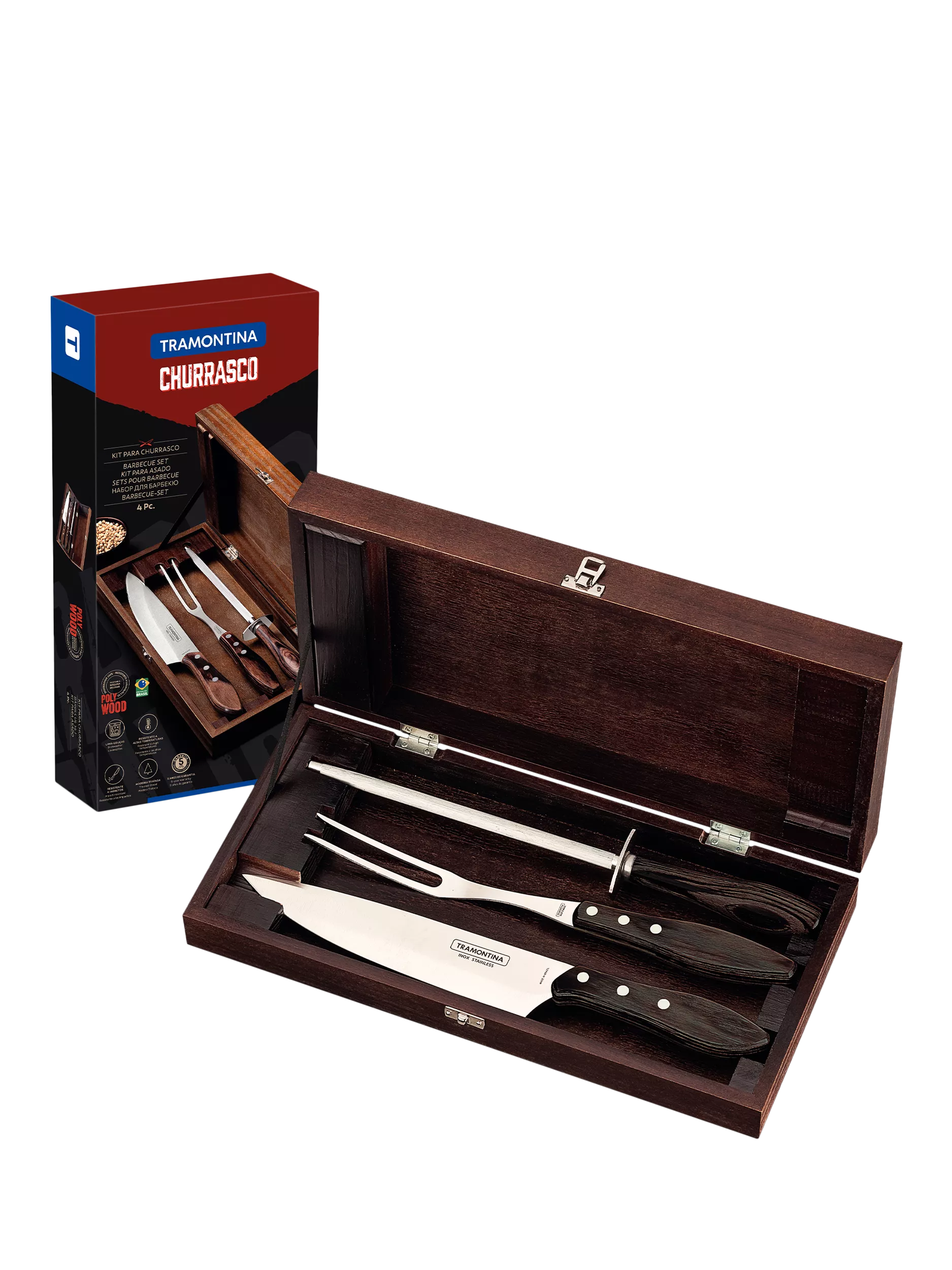 Tramontina carving knife gift set 3 piece, imported from the UK