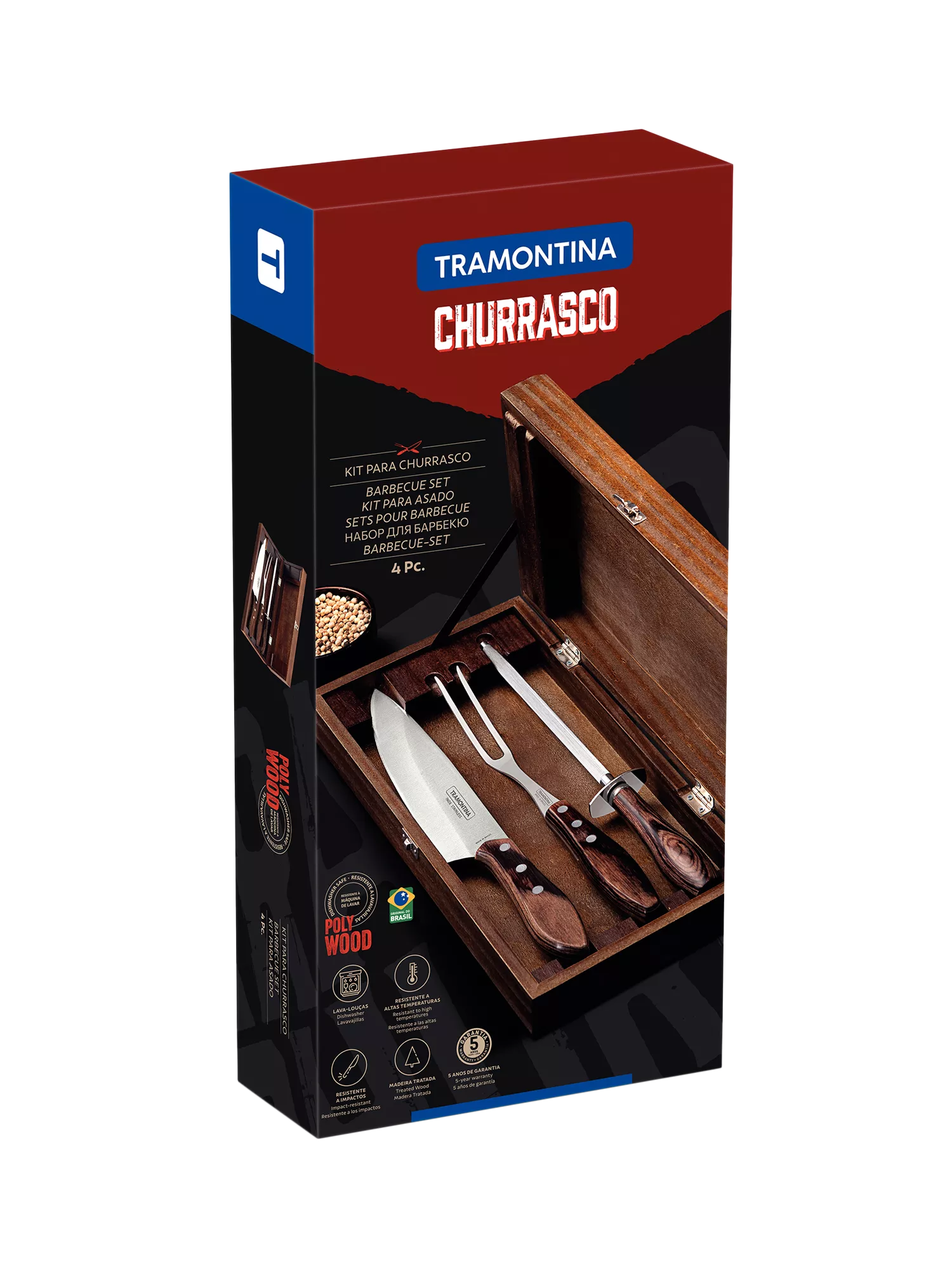 Tramontina carving knife gift set 3 piece, imported from the UK