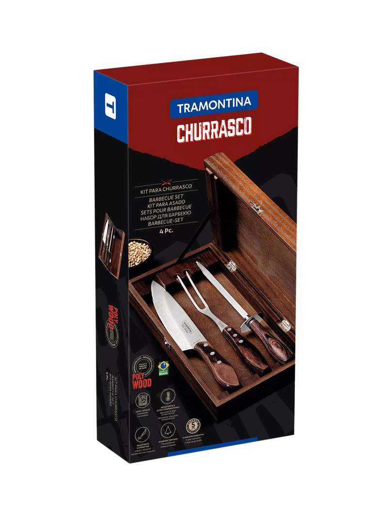 Tramontina carving knife gift set 3 piece, imported from the UK
