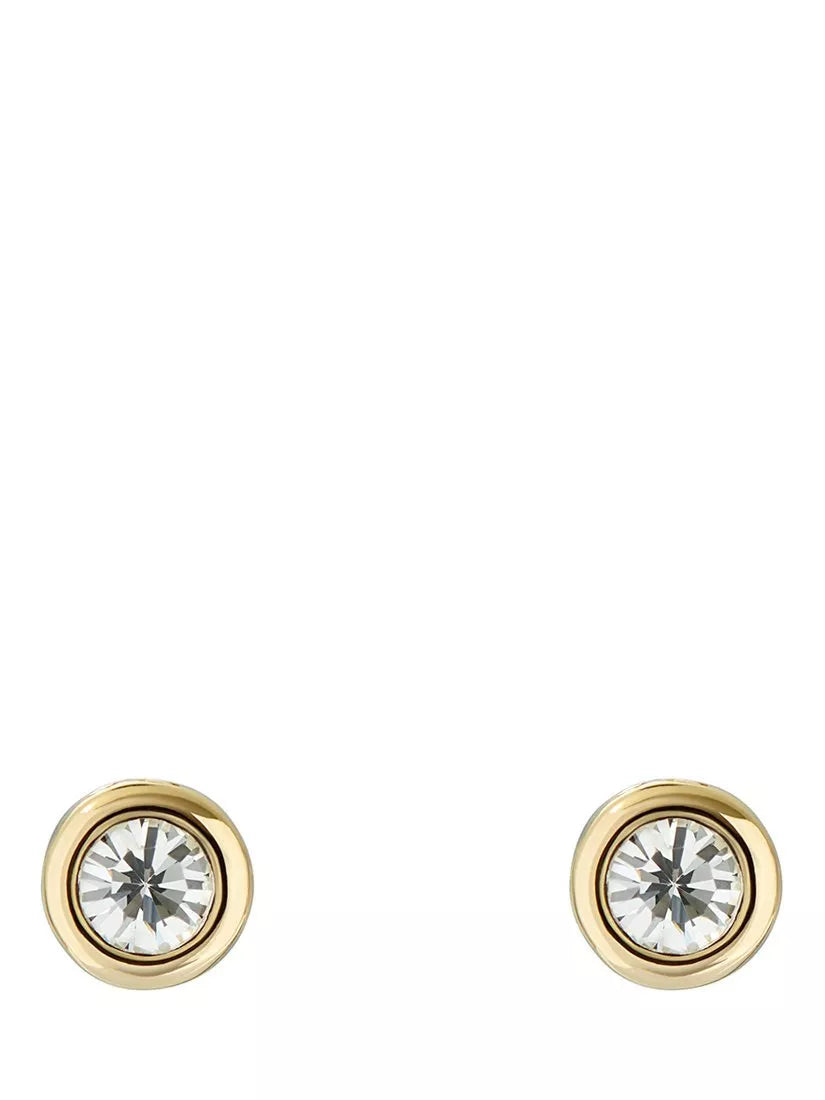 Ted Baker crystal stud earrings gold plated (British brand)