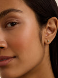 Ted Baker crystal stud earrings gold plated (British brand)