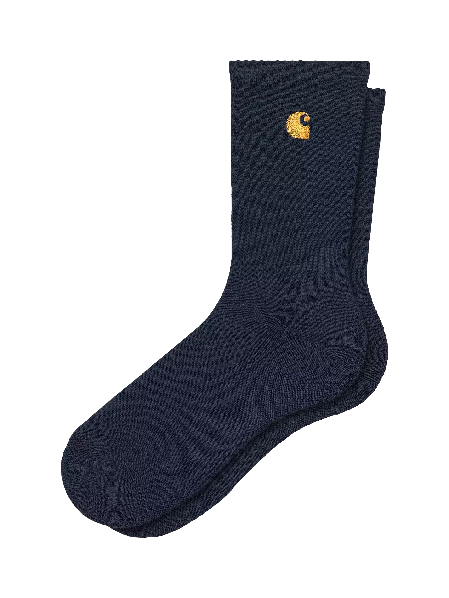 Carhartt WIP Chase socks in Navy, imported from the UK