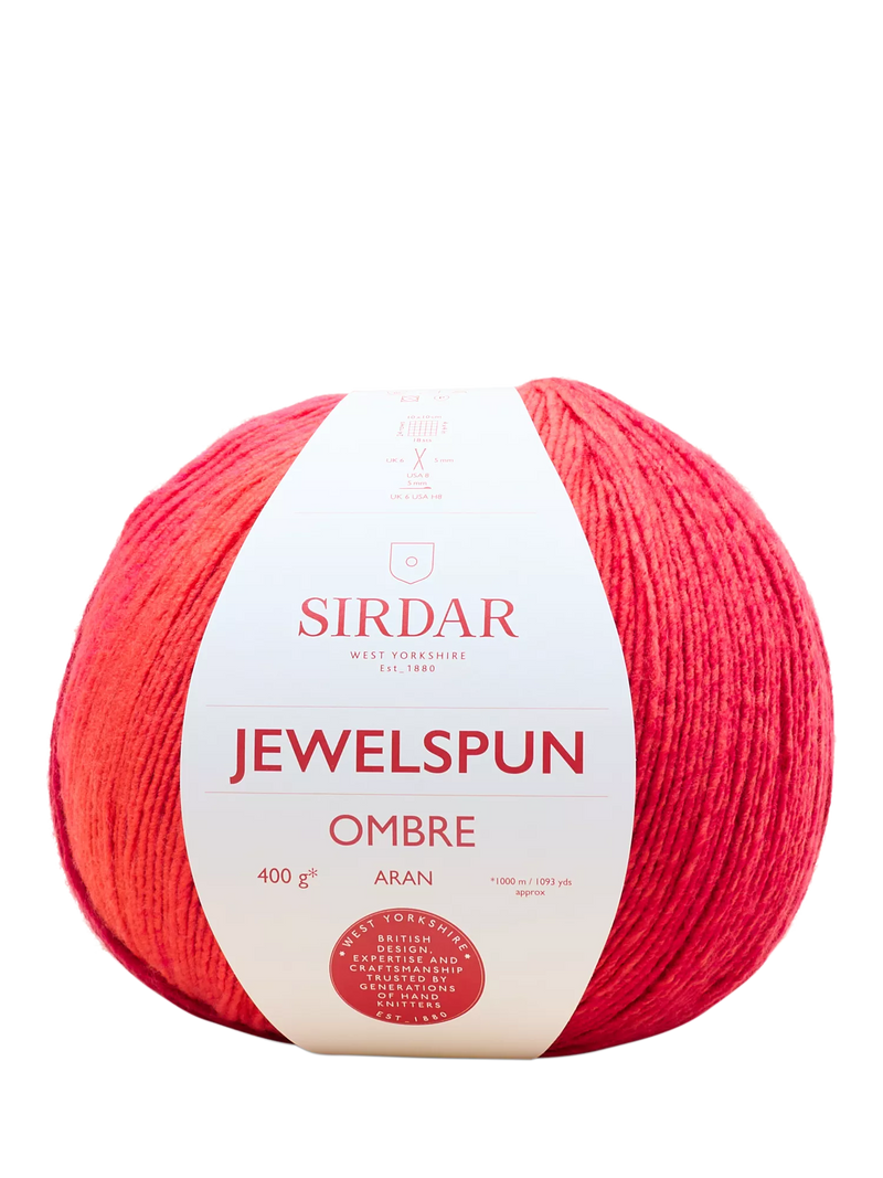 Sirdar Jewelspun Ombre Aran Knitting Yarn, 400g