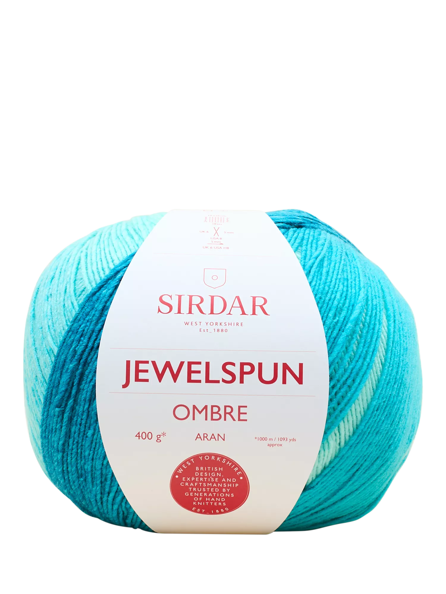 Sirdar Jewelspun Ombre Aran Knitting Yarn, 400g