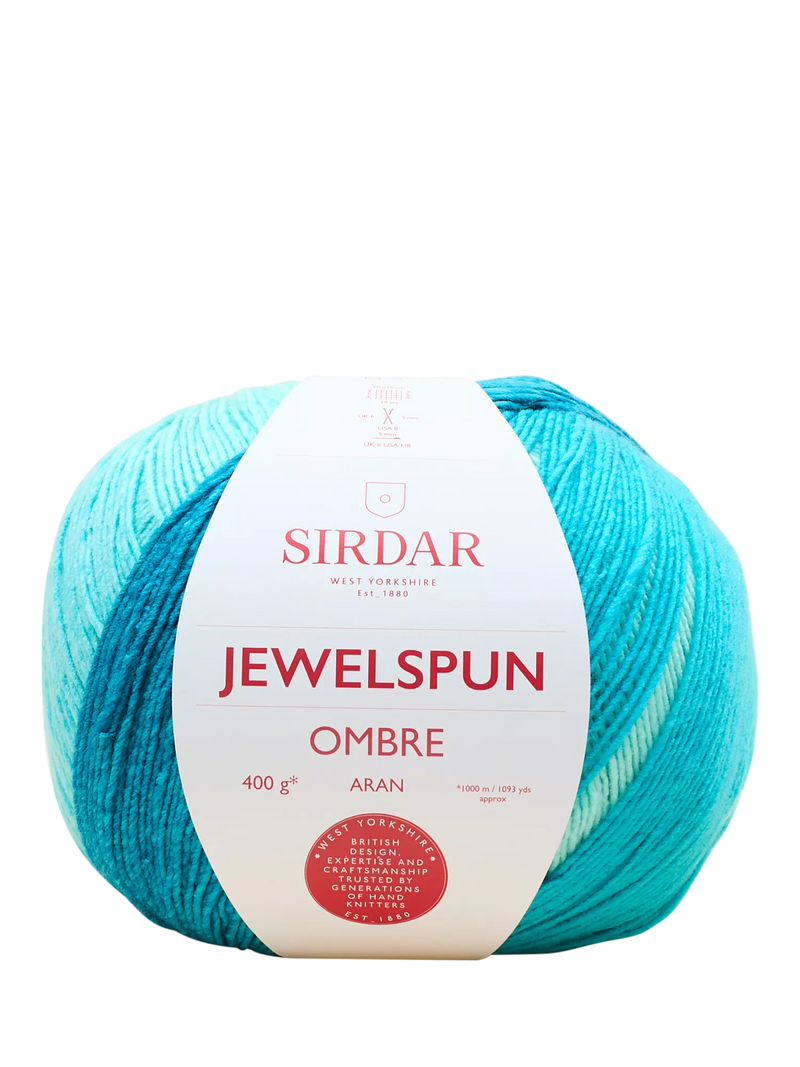 Sirdar Jewelspun Ombre Aran Knitting Yarn, 400g