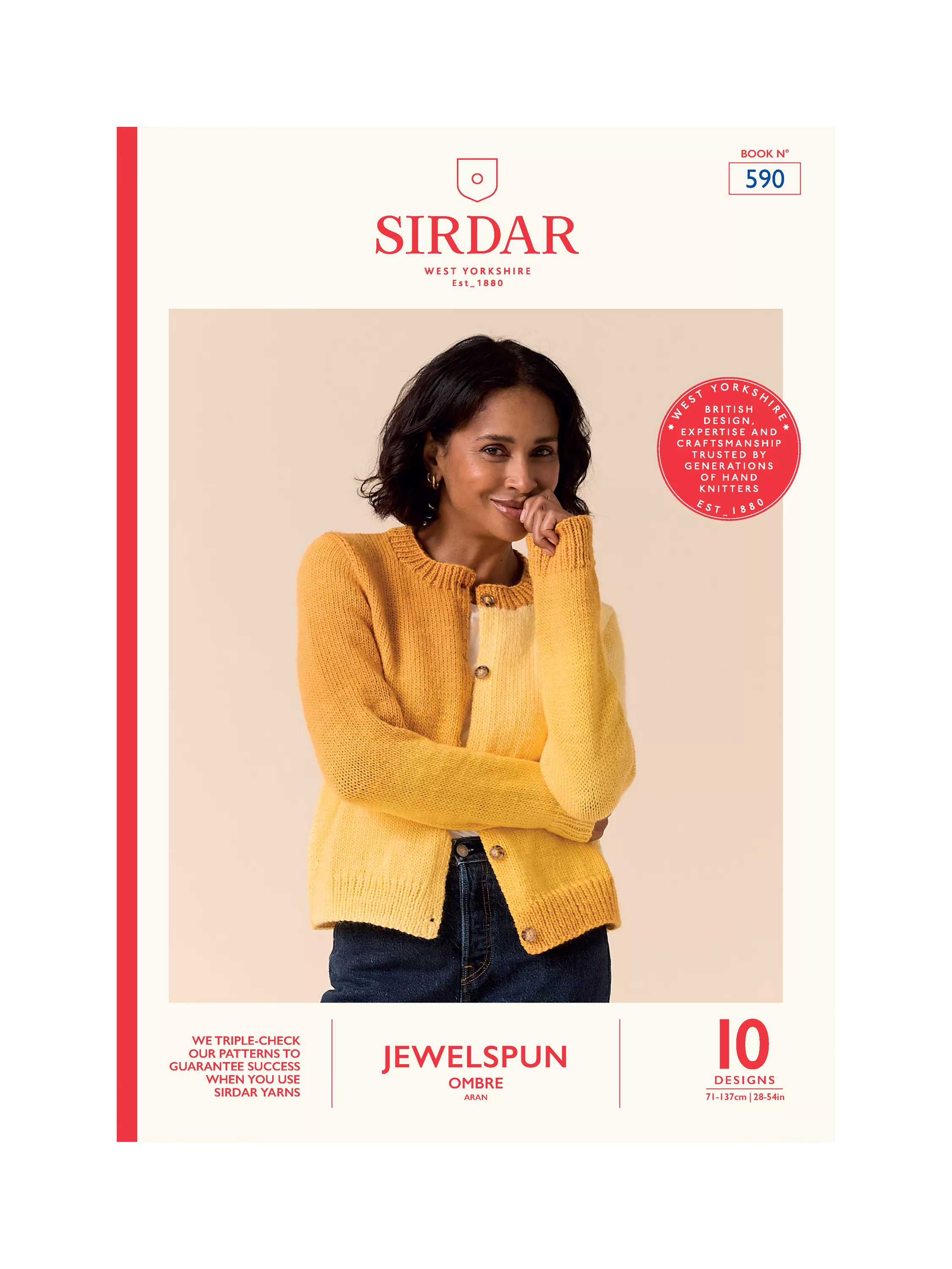 Sirdar knitting patterns book Jewelspun Ombre 48 pages (British brand)