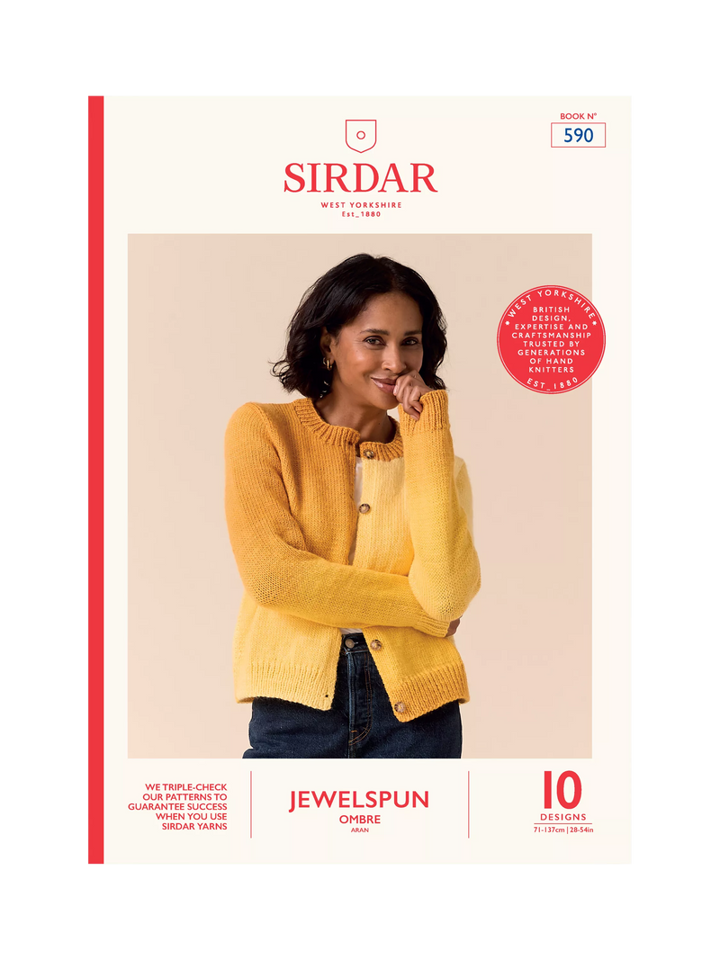 Sirdar knitting patterns book Jewelspun Ombre 48 pages (British brand)
